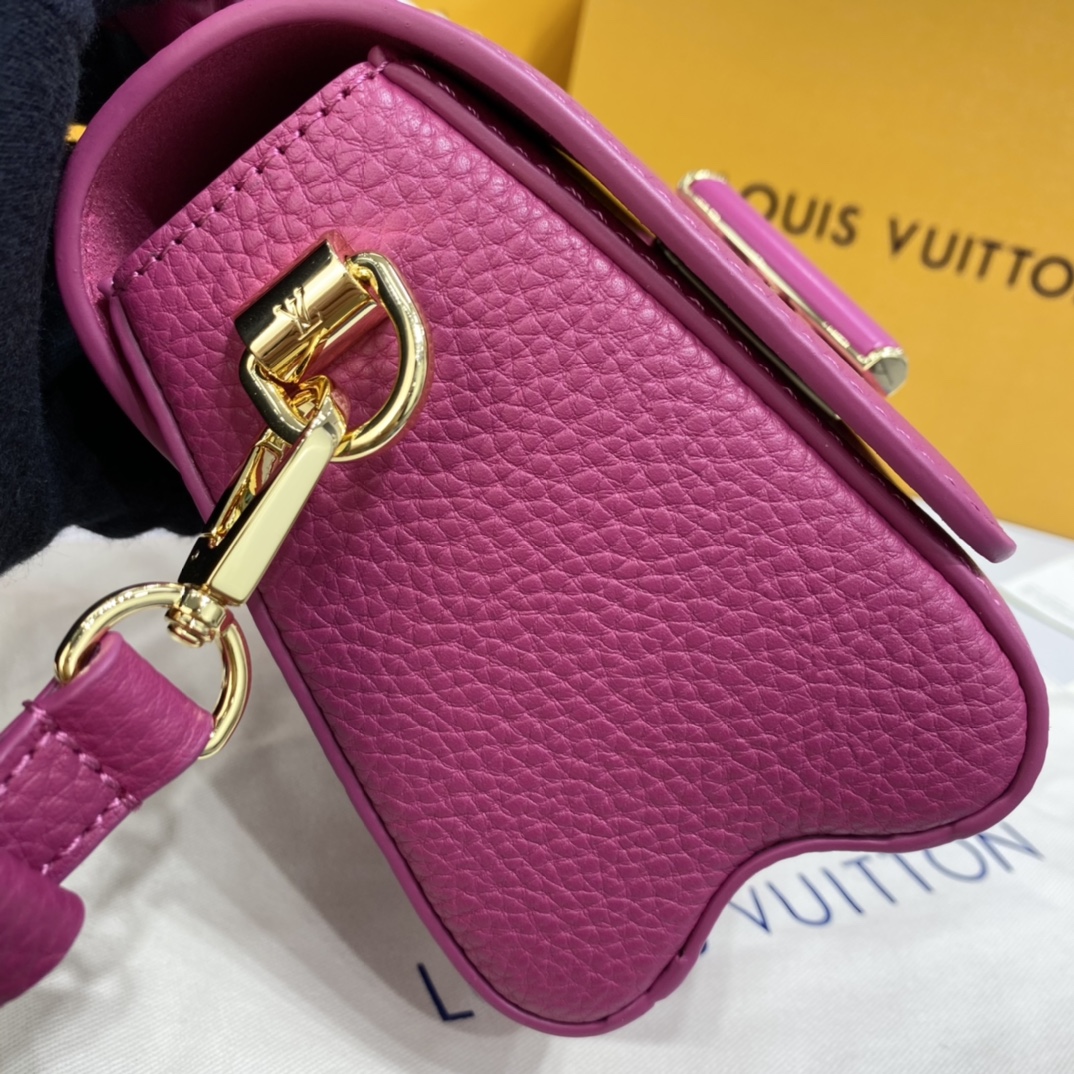 Louis Vuitton TWIST PM Handbag Taurillon Leather M58691 Pondichery Pink